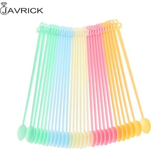 30pcs Mix Rod Spoon Epoxy Resin Tools Stick Plastic Muddler DIY Jewelry Making Random Color