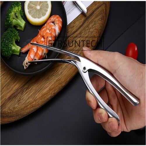 50pcs Stainless Steel Peeler Shrimp Peel Device Kitchen Tool Accessories Stripping shrimp Seafood clips Wholesale