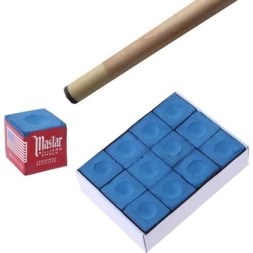 270C MagiDeal 12 Pieces Billiard Chalk Snooker Pool Cue Tip Billiards Accessories