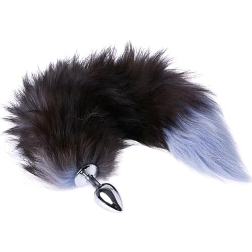 New Love Faux Fox Tail Butt Anal Plug Anal Toy Massager Metal/Silicone Plug Stimulation Anus Adult Sex Toy For Couple For Men