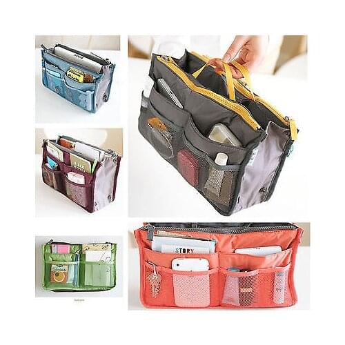 Large Storage Bag Women Travel Comestic Bag Insert Classic Handbag Organizer Purse Liner Organize Sundries Storage Bags