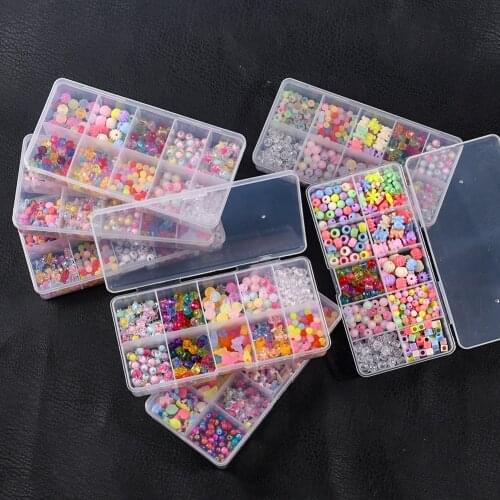 44 Style Loose Spacer Beads Acrylic Letter Beads Jewelry Making Kit For DIY Handmade Bracelet Necklace Children Educational Toys