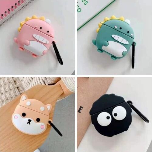 For huawei freebuds 4 4i Case Cartoon funny Non-slip Silicone Protect Earphones Cover For huawei free buds4i Headphones Case