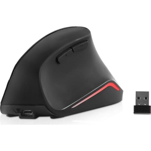 CHYI 2.4G Wireless Mouse Ergonomic Vertical Computer Mice 800/1200/1600DPI Rechargeable USB Optical Mouse Gamer For PC Laptop