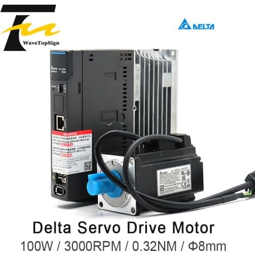 Delta Servo Motor ASD-A3-0121-L+ECM-A3L-CY0401RS1 100W 3000RPM 0.32NM