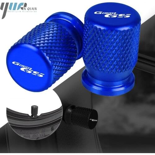 For BMW G650GS G650 GS G 650GS Motorcycle CNC Aluminum Accessorie Wheel Tire Valve Stem Caps Airtight Covers With "G650GS" Logo