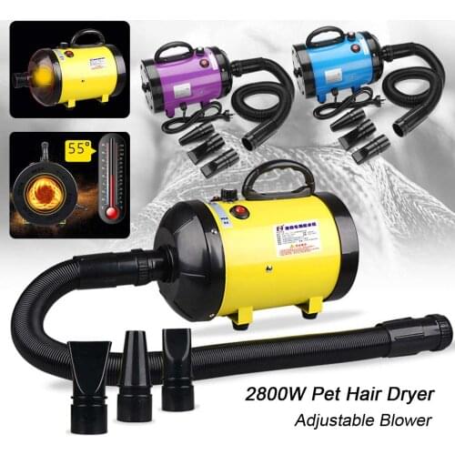 Dog Grooming Dryer Pet Hair Dryer Pet Dog Cat Grooming Blower Warm Wind 2800W Adjustable