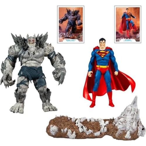 McFarlane DC Superman The Devastator Double Set 7-inch Action Figure Model Anime FIgure Toys For Kid