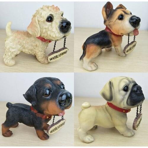 Cute Dogs IV Decoration Car Ornaments Auto Interior Accessories Decoration Birthday Gift Home Decor