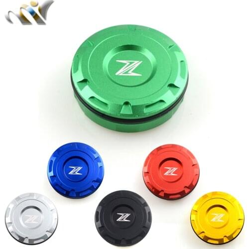 Motorcycle CNC front Brake Fluid Reservoir Cover Cap For Kawasaki ZRX1200R/S ZRX 1200R S ZRX1200 R S 2001-2010 02 03 04 05 06 07
