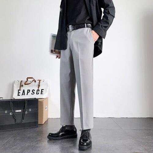 2021 Mens New Pattern Leisure Suit Pants male Formal Western-style Trousers Solid Color Loose Casual Pants big size M-5XL