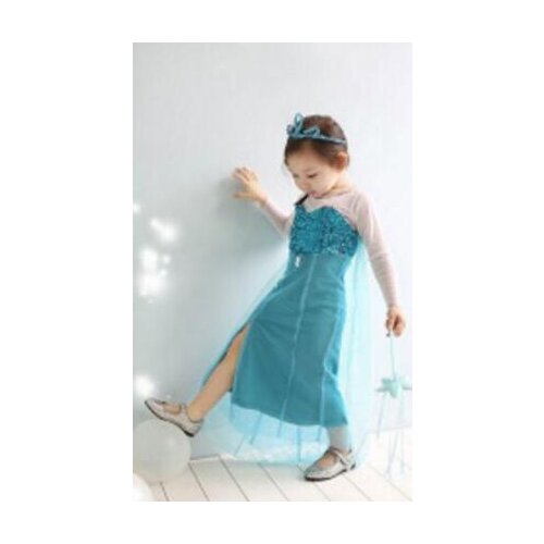 Girl Dress Baby Girl Party Dress Blue Color Princess Dress Princess Cosplay Girl Gift 5 p/l