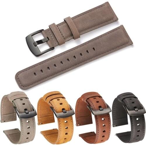 Strap For xiaomi IMILAB KW66 22mm leather band bracelet watchband smart watch Watchstrap Replacement Wristband