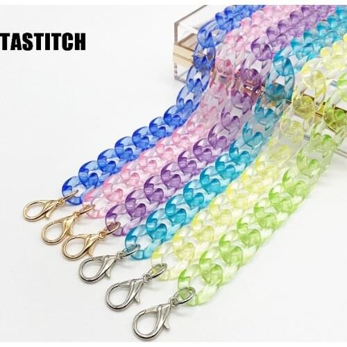 60cm Removable Replacement Shoulder Strap Bag Fish Bones Acryl Transparent Resin Handbag Strap Strap Bag Accessories