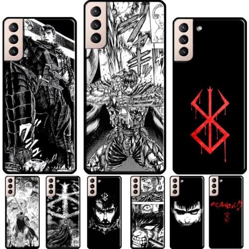 Berserk Guts Anime Silicone Case For Samsung Galaxy S21 S20 FE S8 S9 S10 Plus Note 10 9 Note 20 Ultra Coque
