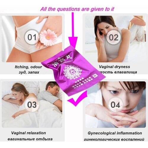 10Pcs/Set Chinese Herbal Tampon for Women Clean Point Tampons Vaginal Detox Pearls can CSV