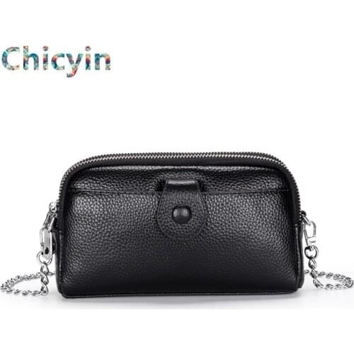 Trend Women Handbag Genuine Leather Crossbody Bag High Quality Clutch Bag Lady Messenger Bag Female Phone Bag Leisure Bag