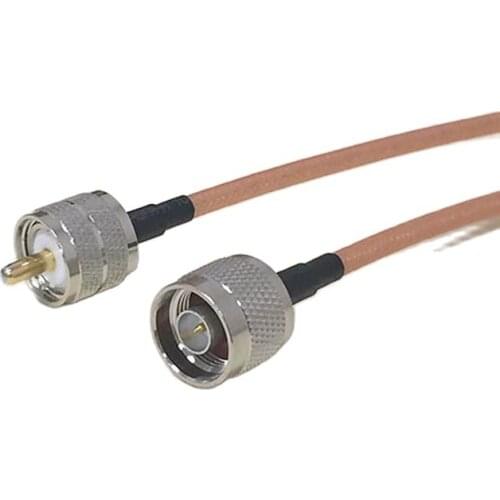 Wireless modem extension N type male plug switch UHF male PL259 pigtail cable RG142 1m/1.5m/2m low loss wholesale price