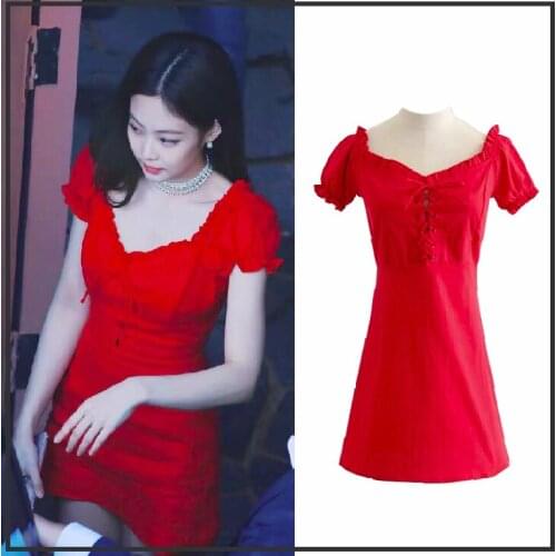 Kpop Seo Yea Ji IU Lee Ji Eun Retro loose Harajuku dress women sexy streetwear dress girls summer sweet dresses women clothes