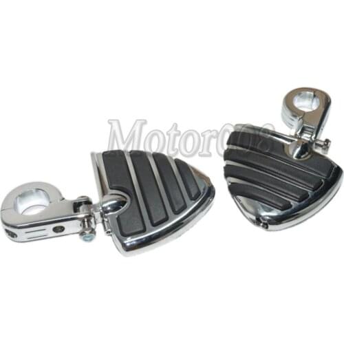1 1/2" 1.5 " 38mm Black Chrome Highway Crash Engine Guard Bar Mount Clamp Male Footpegs Foot pegs Rest For Harley Motorcycle