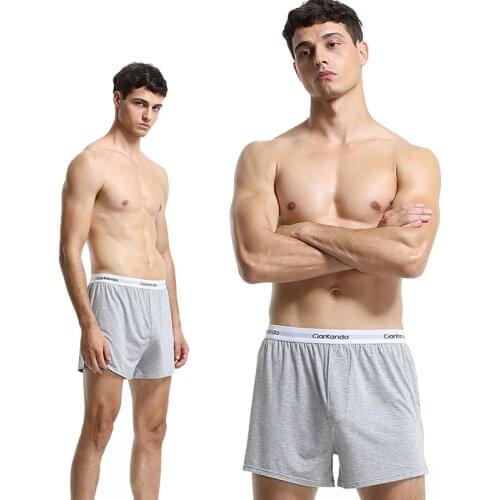 2PC/LOT Comfortable Antibacterial Mens Loose Home Underwear Arlo Pants Boxer Shorts Summer Modal Ice Siro Free Shipping