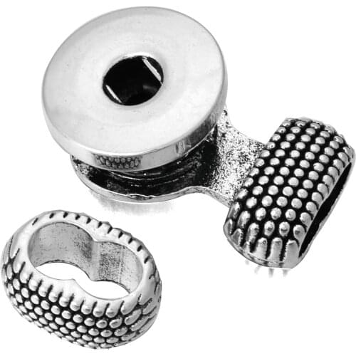 5pcs/lot New 18mm Snap Button Jewelry 18mm Snap Bracelet Accessories Connecter Findings Fit Handmade Snap Leather Bracelet