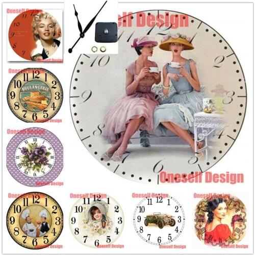 Top popular 5d diamond painting with clock lady 5d diamond embroidery full set with clock beautiful girl Christmas gift for home