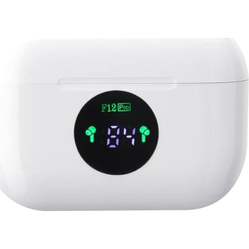 ANC Wireless Earbuds F12pro HiFi Stereo Touch Earphone Waterproof TWS Gaming Headset for Custom Photo DIY Screen