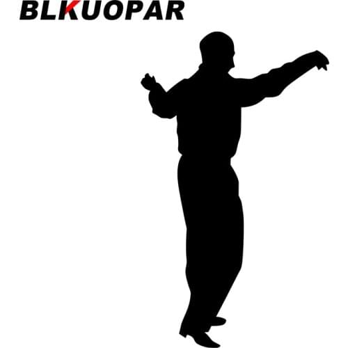 BLKUOPAR for Stretching Person Dancing Car Stickers Vinyl Material Decals Car Assessoires Occlusion Scratch Creative Decor