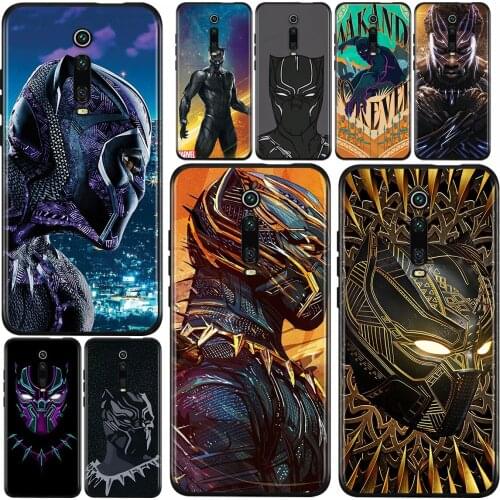 Marvel Avengers Black Panther For Xiaomi Redmi 9i 9T 9A 9C 9 8A 8 GO 7 7A S2 Y2 6 6A 5 5A 4X Prime Pro Plus Black Phone Case