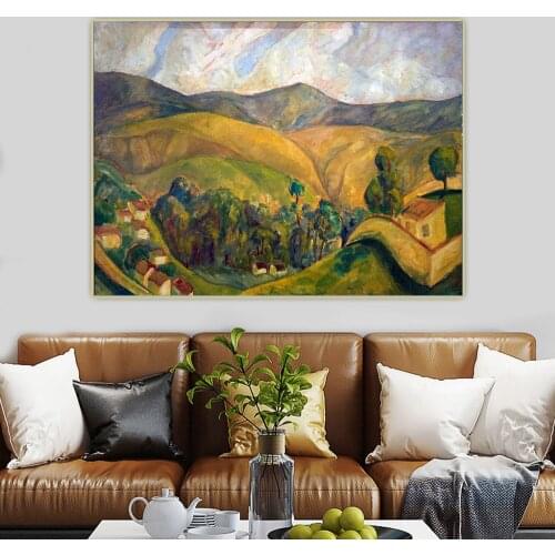 Diego Rivera《Landscape》Canvas Art Oil Painting Artwork HD Print Poster Picture Wall Hanging Decor Home Living Room Decoration