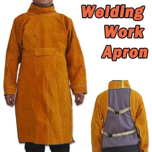 Turtleneck Welding Work Apron Heat Resistant Welding Protective Equipment