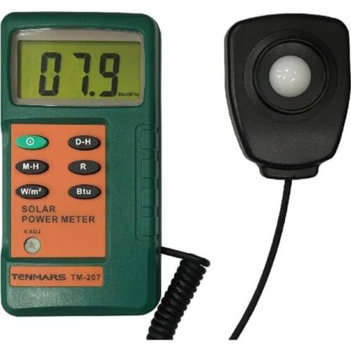 TENMARS TM-207 Solar Power Meter Use For Measurement of the Solar Radiation,Measuring the Solar Radiation Emitted By the Sun