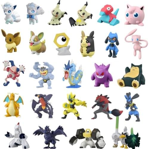 Pokemon Doll Collection TAKARA TOMY MS EMC Sirfetch'd Vulpix Gyarados Morpeko Mimikyu Duraludon Yamper Gengar Zoroark Jigglypuff