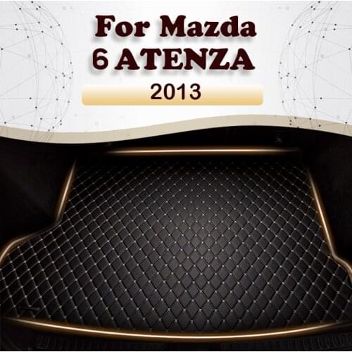 Car trunk mat for MAZDA 6 ATENZA 2013 cargo liner carpet interior accessories cover