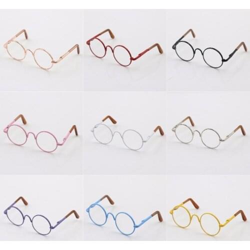 Round-Shaped Round Glasses Colorful Glasses Sunglasses Suitable For Doll