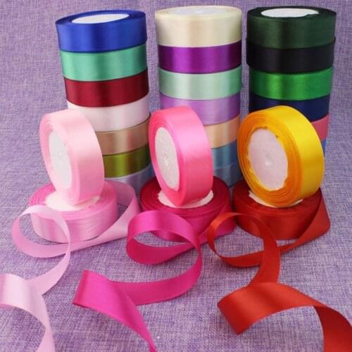 25yards/Roll 6mm Satin Ribbons for Wedding Birthday Party Gift Wrapping Christmas Halloween Festival Supplies DIY Crafts Ribbon