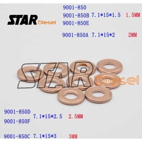 Copper 9001-850 9001-850B9001-850F 9001-850C Injector Copper Rings Washer Shim Gasket 9001-850E Heat Shields 9001-850A 9001-850D