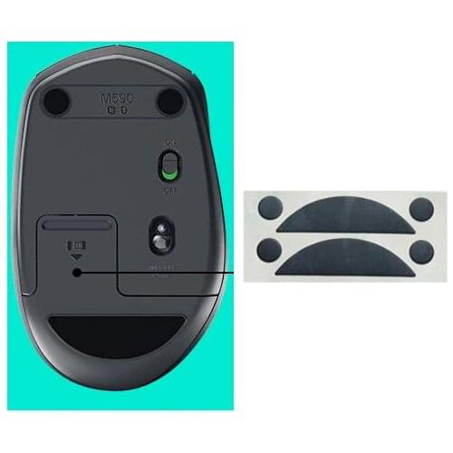 Pack of 2 Mouse feet skates mouse pads legs for Logitech M337 M590 M585