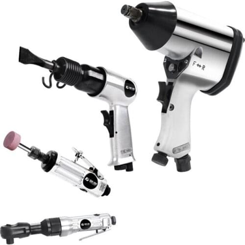4pcs Pneumatic Tool Set, Air Shovel, 900N.M Torque Wrench, 68N.M Ratchet Wrench, Pneumatic Grinding Machine Air Hammer