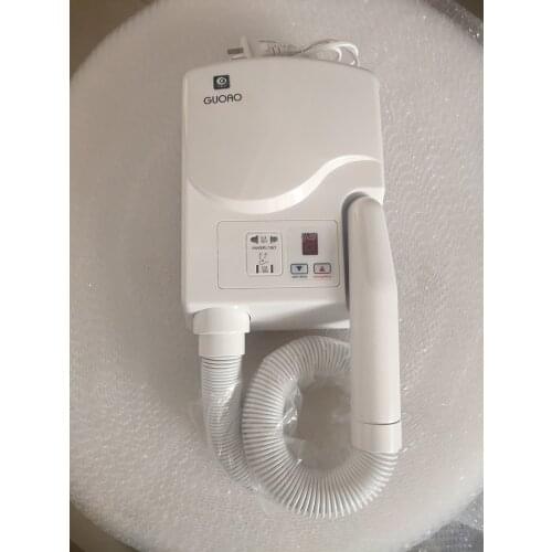 Wall-mounted hair dryer, hair dryer, hand dryer, digital display, hair dryer with socket