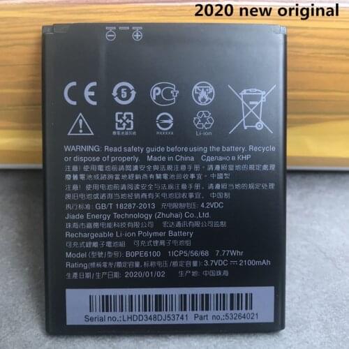 New 2100mAh BOPE6100 B0PE6100 Battery For HTC Desire 620 620G D620 D620h D620u Desire 820 Mini D820mu A50M Rechargeable Battery