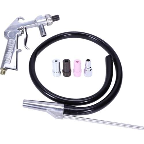 Air Sandblaster Sandblasting Blast Gun+Nozzles+Connector+Tube Derusting Tool Kit