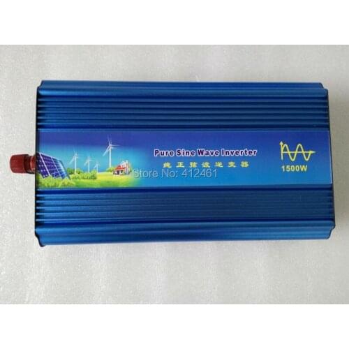 Digital Display 1500W invertor sinus pur DC AC inverter 1500W pure sine wave inverter peak power 3000W 12V 220V