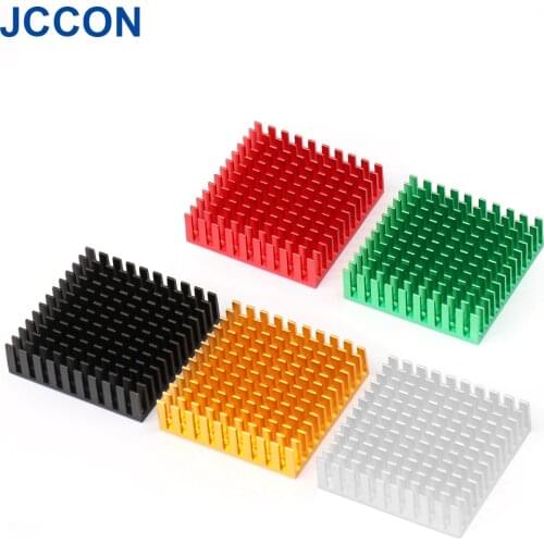 10Pcs Aluminum Heatsink Radiator Heat Sink Cooling For Electronic Chip IC Raspberry Pi SSD NVME 40x40x11mm With Thermal Tape