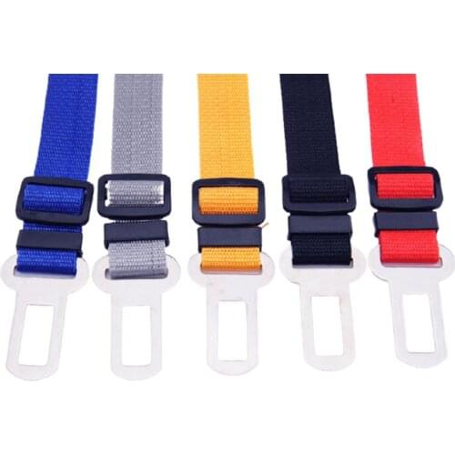 Adjustable Pet Dog Car Seat Belt Harness Clip In Lead Vehicle Safety Seat Belt Pet Products Universal Practical Travel Clip Belt