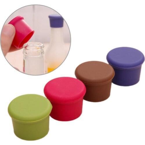 Silicone Cork Stopper Bottle Cap Hanging Wine Stoppers Beer Beverage Bottle Plug Cover Anti-lost Fresh Keeping Kitchen Bar Tools