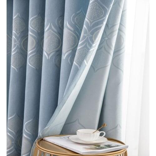 Modern minimalist curtain cloth blackout cloth balcony bedroom living room hotel blackout curtain