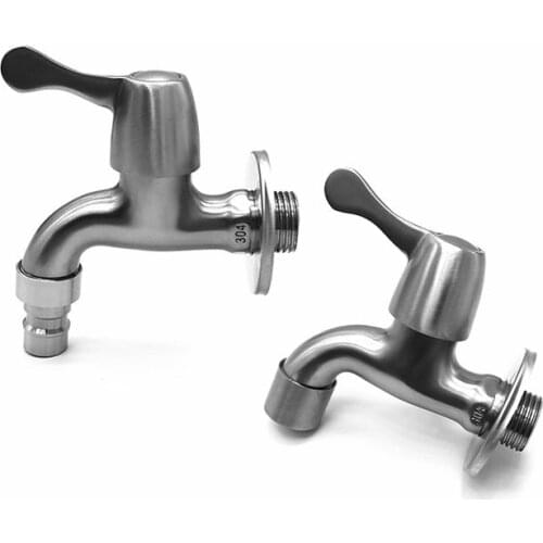 SUS304 Stainless Steel Casting Garden Outdoor Tap Washing Machine Faucet Tap