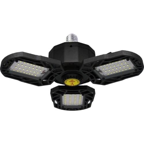 LED Garage Light 60W Deformable LED Garage Ceiling Light with 3 Adjustable Panel